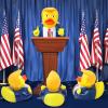 24 Pcs President Rubber Ducks, Funny Duckies, President Memorial and Patriotic Theme Baby Bath Toy, Ducking Game Gifts for Kids Adults, Car Dashboard Decorations, Valentines Day Gifts for Kids view 3