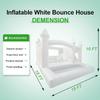 Adults lnflatable White Bounce House for Kids, Commercial 100% PVC 15FT Large Bounce House Castle Outdoor, w/Slide & Ball Pit, Wedding Birthday Party Decorations(950W Blower) view 3