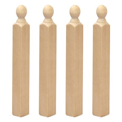 12pcs Miniature Posts Dollhouse Pillars for Crafting Projects and Miniature Gardens Sturdy Decoration for Scale Dollhouses