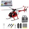 XURUYI Remote Control Helicopter for Adults, MD500 C189 Little Bird Military Aircraft 1/28 2.4G 4CH Single-Rotor Brushless Motors Helicopter with 6-axis Gyro RC Flying Airplane - RTF Version/2 battery view 1