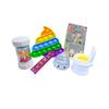 "Keep 'Em on the Toilet" Potty Training Fidget Toy Starter Pack (Pink) view 1