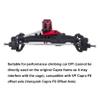 Capra Servo Mount 1/10, Aluminum Front Axle BAT F9 Servo Mount, Low Center of Gravity Capra Servo Mount for 1/10 RC Crawler Car VP Capra F9 DIY LCG Capra Upgrades (Black) view 2