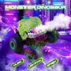 DYODYORC Remote Control Car, 2.4Ghz All Terrain Dinosaur Monster Truck Toys, RC Truck with Spay, Music, 3 Lighting Effects, Stunt Capable, Toy Gifts for Boys and Girls (Green) view 3