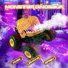 DYODYORC Remote Control Car, 2.4Ghz All Terrain Dinosaur Monster Truck Toys, RC Truck with Spay, Music, 3 Lighting Effects, Stunt Capable, Toy Gifts for Boys and Girls (Orange) view 3
