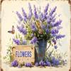 Wooden Puzzles Flowers, lavender 500 Pieces Adult Educational Jigsaw Puzzles Puzzle Props Home Decor Color Puzzles Fun Games view 1