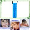 GNAWRISHING Sensory Chew Necklace 1-Pieces-Brick Chew Necklaces for Kids with Autism, ADHD, SPD, Chewing, Oral Motor (Blue) view 2