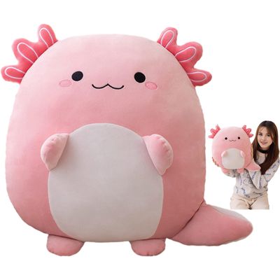 16 Inch Plush Axolotl Stuffed Animal - Pink Axolotl Plushies Hugging Pillow - Anime Gift for Kids and Lovers