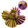 3D Printed Gear Ball Or Wonder Sphere,Gear Ball Pop Fidget Toy, Gear Sphere Desk Toy,Fidget Ball,Gear Ball for Stress and Anxiety Relaxing Fidget Ball for Sensory Needs and Autism (Gold Purple) view 2