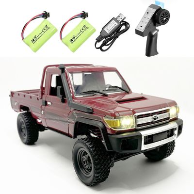WPLDEWAN RC Rock Crawler 4x4 Remote Control Truck 1/12 RC Crawler Toyota Land Cruiser MN82 Off Road Pickup RTR All Terrain Car Full Proportional 2.4GHz 280 Motor Upgrade Chassis 2 Batteries Adult