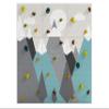 Climbing Wall for Kids, Mountain Climbing Wall, Wooden Wall for Kids - LEZUN Colorful Mountains (3 Panels, Green Mountains) view 1