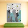 Climbing Wall for Kids, Mountain Climbing Wall, Wooden Wall for Kids - LEZUN Colorful Mountains (3 Panels, Green Mountains) view 2