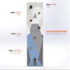 Climbing Wall for Kids, Mountain Climbing Wall, Wooden Wall for Kids - LEZUN Colorful Mountains (6 Panels, Blue Mountains) view 4