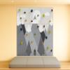Climbing Wall for Kids, Mountain Climbing Wall, Wooden Wall for Kids - LEZUN Colorful Mountains (3 Panels, Grey Mountains) view 2