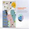 Climbing Wall for Kids, Mountain Climbing Wall, Wooden Wall for Kids - LEZUN Colorful Mountains (6 Panels, Colorful Mountains) view 3