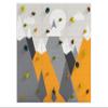 Climbing Wall for Kids, Mountain Climbing Wall, Wooden Wall for Kids - LEZUN Colorful Mountains (6 Panels, Yellow Mountains) view 1