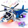 Helicopter Toy for Toddlers With Lights And Sounds, 360Freedom And Operated Automatic Bump Autism Sensory Light Up Toys Airplane for Toddler Boy Toys 3 4 5 Year Old Up Boy Girl Birthday (Blue) view 1