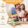 GLACER Triangle Climber, Kids Wooden Climbing Triangle Ladder, 3 Levels Climbing Difficulty, Indoor Climbing Toys for Playground, Kids Climber Ladder Equipment, Play Gym Set Boys Girls Gift view 4