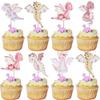 Rsstarxi 36 Pack Dragon Cupcake Toppers Dragon Baby Shower Decorations Dragon Cupcake Picks for Cartoon Fantasy Dragon Theme Kids Birthday Party Cake Decorations, Design 1 view 1