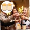 FAVOMOTO 4pcs Pu Dice Cups for Game Night Entertainment Stylish Shaker for Bars and Ktv and Easy to Clean Dice Rolling Holders Modern Design view 3