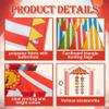 Tlswshsy 17PCS Circus Tent Decorations Set, Circus Door Banner with Awning and Directional Signs, Red and White Circus Welcome Supplies for Circus Theme Party Birthday Home Decor view 3