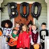 Boo Banner Balloons, 16 Inch Halloween Black Letters Balloons, Foil Mylar Balloons for Happy Boo Day Party Decorations Supplies view 4