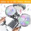 Kids Drum Set for Toddlers 1-3, Upgraded Jazz Drum Set for Kids, Musical Instrument Toys & Lights & All Plastic, Percussion Beginner kit for Boys Girls Toddlers Aged 3-5 5-7 view 3