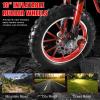 49cc 2 Stroke Pocket Motorcycle,Mini Gas Powered Bike for Kids with Strong Dual Brake,Pocket Motorcycle Max Speed 20 Mph,Mini Motorcycle Max Weight 170 lB (Black & Red) view 3