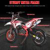 49cc 2 Stroke Pocket Motorcycle,Mini Gas Powered Bike for Kids with Strong Dual Brake,Pocket Motorcycle Max Speed 20 Mph,Mini Motorcycle Max Weight 170 lB (Black & Red) view 4
