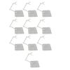 Action Figure Stand, Flexible Acrylic Doll Model Support Holder for 6in Figures, Pack of 10, Adjustable Display Base, Clear, for HG RG SD view 1