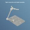 Action Figure Stand, Flexible Acrylic Doll Model Support Holder for 6in Figures, Pack of 10, Adjustable Display Base, Clear, for HG RG SD view 3