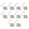 Action Figure Stand, Flexible Acrylic Doll Model Support Holder for 6in Figures, Pack of 10, Adjustable Display Base, Clear, for HG RG SD view 4