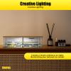1/24 Scale Die-cast Car Garage Display Case, mini Garage Display W/Clear Acrylic Cover & LED for 4 Parking Space view 2