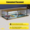1/24 Scale Die-cast Car Garage Display Case, mini Garage Display W/Clear Acrylic Cover & LED for 4 Parking Space view 4