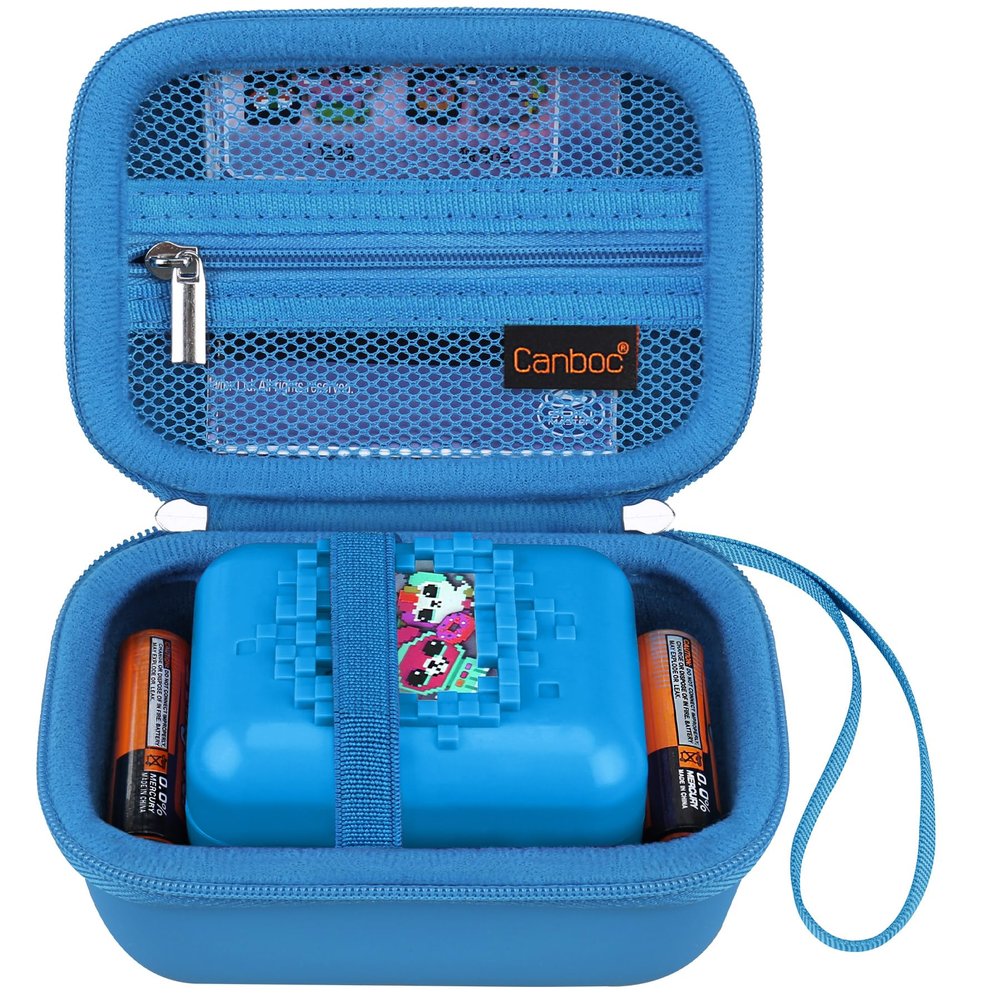 Canboc Hard Carrying Case for Bitzee Magicals/Bitzee Disney/Bitzee Interactive Toy Digital Pet, Virtual Electronic Pets Kids Toys Storage Bag, Light Blue (Case Only)