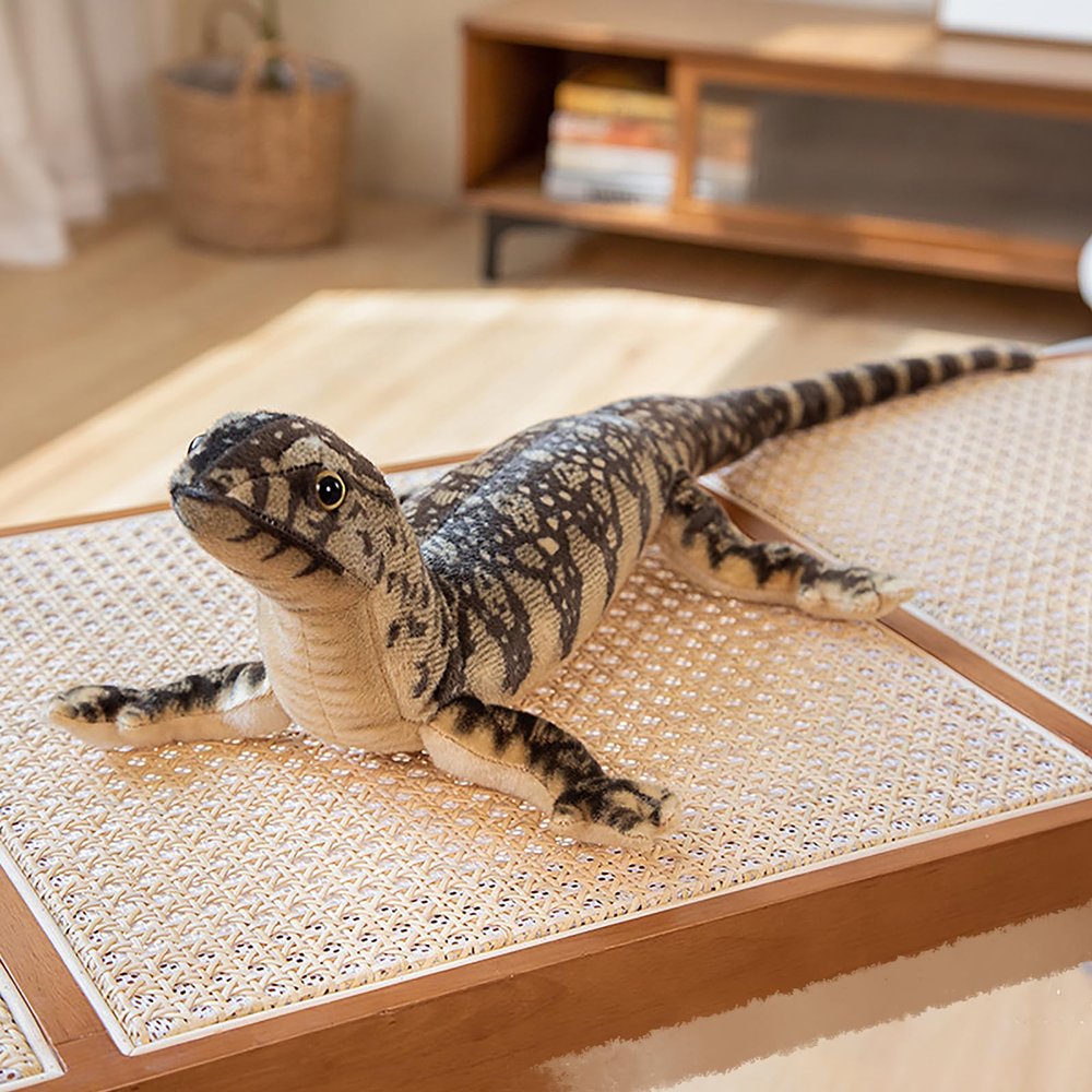 30 inch Cute Lizard Long Plush Pillow Cuddly Animal Stuffed Doll Toys Soft Plushies Bed Sofa Cylindrical Body Pillow Stuff Plush Couch Throw Pillow Home Decor Xmas Birthday Gift for Kids Girlfriend