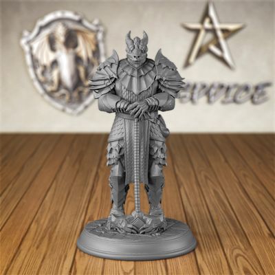 AUSPDICE Epic Encounters Dragonborn Warriors DND Miniatures-Tabletop RPG, D&D, War Gaming Plastic Figurine Dungeons and Dragons Inspired