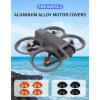 Avata 2 Aluminum Alloy Motor Covers,4pcs Motor Cover Caps Compatible for DJI Avata 2 Drone Accessories, Waterproof Dust-Proof Motor Cover Protector (Black) view 2