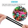 100 PCS Baby Hair Ties, Elastic Hair Bands Small Hair Ties for Girls Rubber Bands Elastic Ponytail Holders (Dark 10 Colors) view 2
