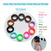 100 PCS Baby Hair Ties, Elastic Hair Bands Small Hair Ties for Girls Rubber Bands Elastic Ponytail Holders (Dark 10 Colors) view 3