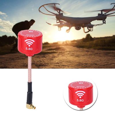 High Gain 5.8GHz 3dBi LHCP Antenna Red Bendable Directional RC Drone FPV Racing Antenna for Drone Parts Accessory UFL Connector