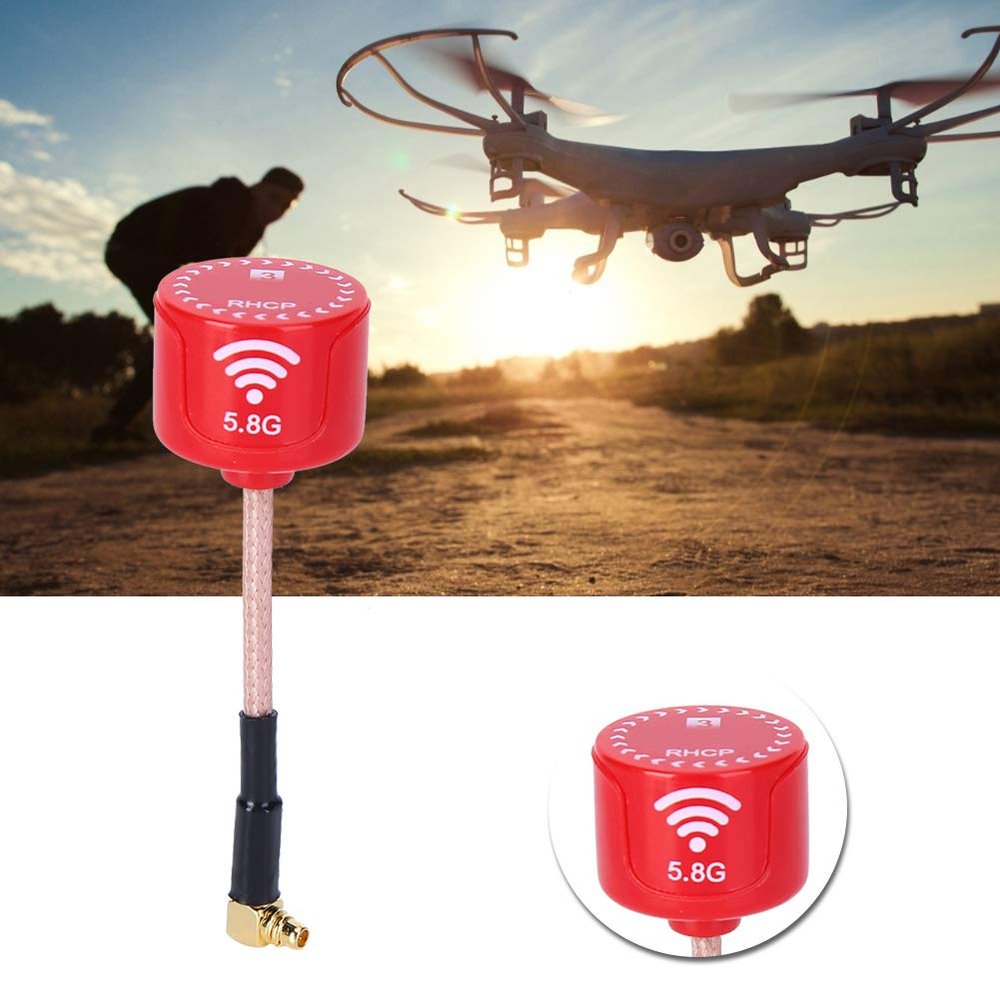 High Gain 5.8GHz 3dBi LHCP Antenna Red Bendable Directional RC Drone FPV Racing Antenna for Drone Parts Accessory UFL Connector
