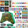 Spakon 113 Pcs Video Game Piata Video Game Birthday Party Supplies Piata Set 16 Mini Notebook 16 Pencil 16 Keychain 16 Silicone Bracelet 16 Mini Rings 16 Sticker 16 Stamp Party Supplies Gifts view 1