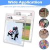 Miyukyee 50 Pack Card Case Holder,Graded Card Slab Baseball Card Sleeves Trading Card Holder 35 PT Hard Plastic Card Protectors with Label Position for YuGiOh, MTG Games and Sport Cards view 2