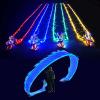 CMYUN Dragon Poi 6/8/10m Led Dragon Poi with Lights  Head, Adult Kid Art Dance Ribbon for Fitness Gym, Portable Spinning Streamer Kit with Bag, Flinging Juggling(Blue,Length - 6m/19.5ft)