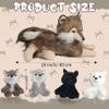 5 Pcs Wolf Stuffed Animal Plush Set 16 Inch Mommy Large Stuffed Wolf Plush with 4 Babies Wolves, Realistic Plush Wolf Toys Soft Wolf Plushies for Kids Boys Girls Birthday Easter Stuffers Gifts view 4
