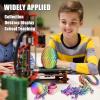LOCYFENS 3D Printed Dragon Eggs with Dragon Inside, Rainbow Articulated 3D Dragon Toys with 3D Dragon Eggs, Crystal Dragon Red Yellow Blue view 3