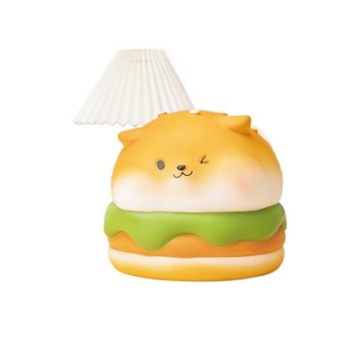 Money Box Bread Money Piggy Bank Sheep Coin Cash Money Savings Box for Savings Goal, Money Saver Ornament Decoration (Hamburger puppy,Small)