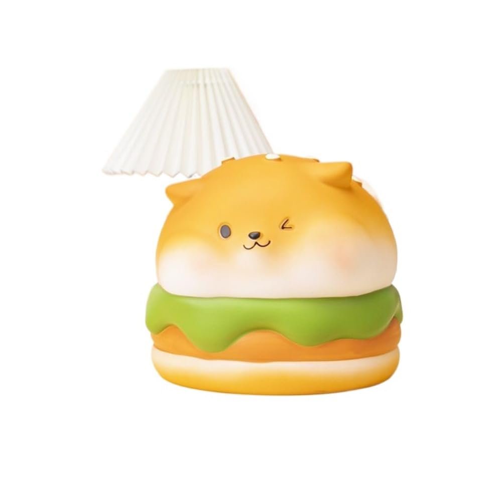 Money Box Bread Money Piggy Bank Sheep Coin Cash Money Savings Box for Savings Goal, Money Saver Ornament Decoration (Hamburger puppy,Small)