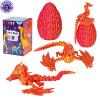 TXB3DOK 3D Printed Dragon,Flying Mystery Easter Egg Articulated Dragon,3D Printed Crystal Dragon with Wings,3D Dragon Eggs with Dragon Inside,Adults Fidget Toys for Autism ADHD (Red Gold Pro) view 1