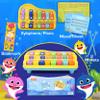 Baby Shark 2 in 1 Baby Piano Xylophone Toy for Kids Toddlers Girls Boys First Musical Instrument Multicolored Keys Keyboard Sheet Music Two Mallets view 2